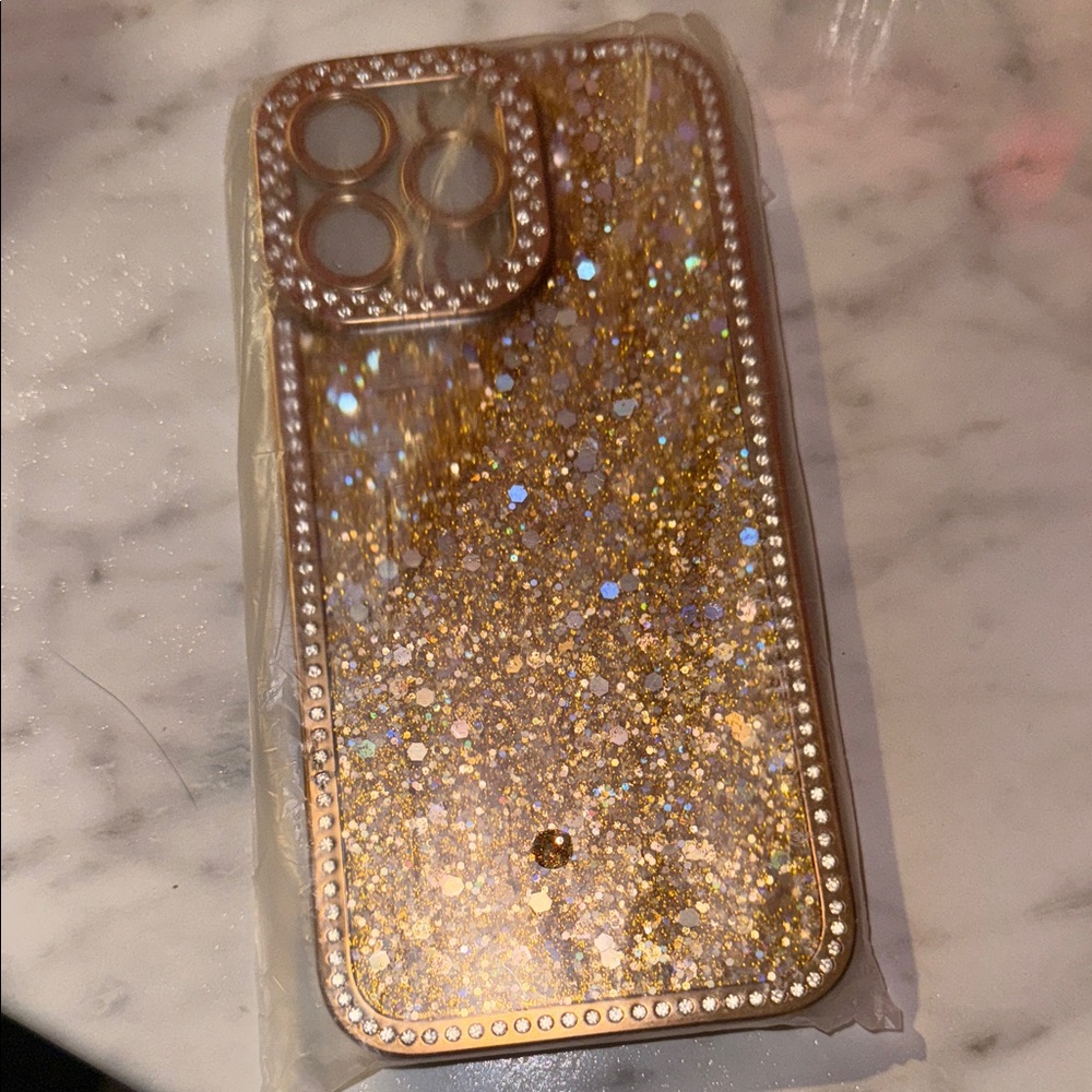 Sparkling Gold Glitter Phone Case